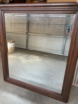 Wall Wooden framed  Mirror 