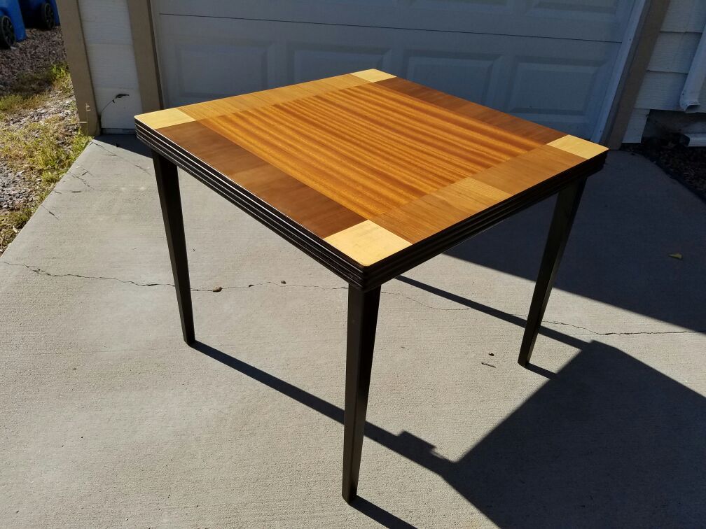 Antique Genuine Adler-Royal wood folding table