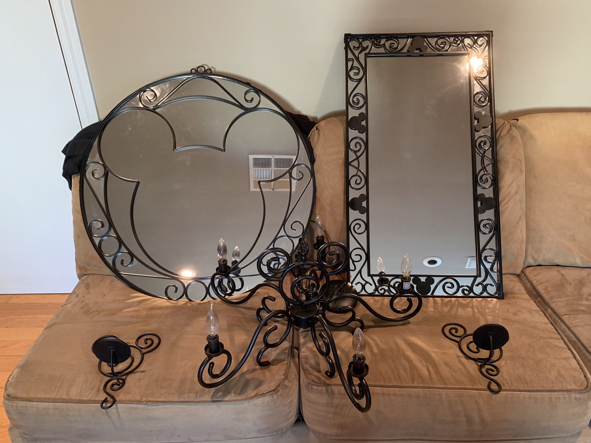 **Rare** Mickey Mouse Wrought Iron Mirror