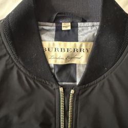 Burberry Zip Up Bomber Jacket
