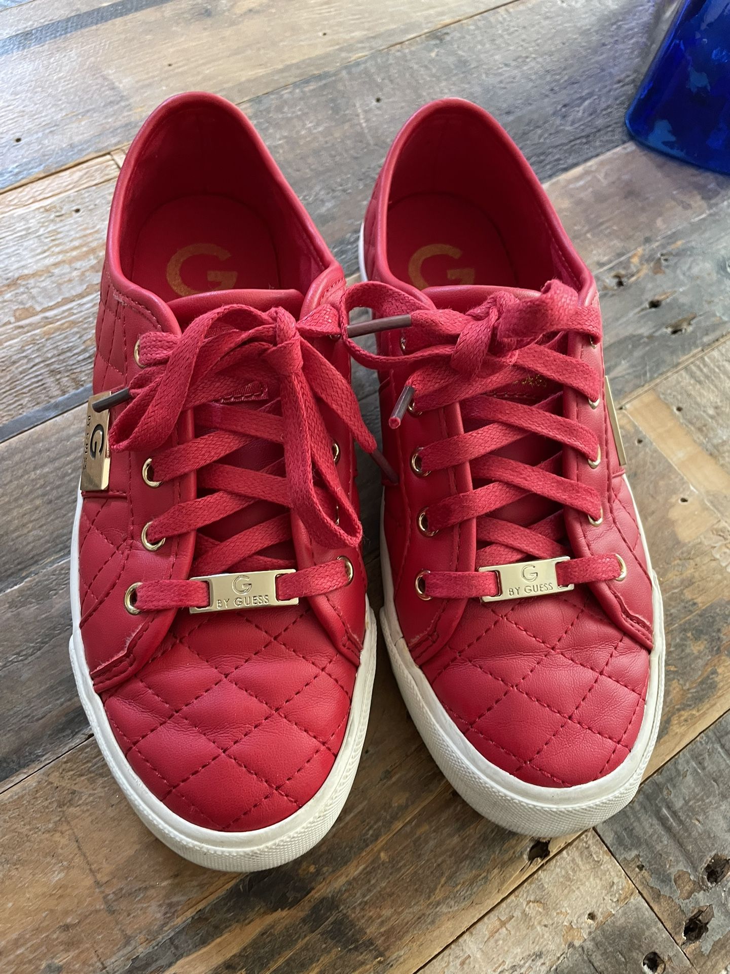 By Guess Red Sneakers size 6 M