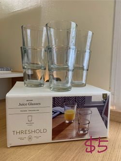 Juice glasses with box