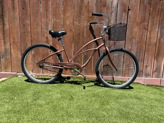 😎 🏝️ 🌴 🚲 🌊 Electra Cruiser 1 Women’s 26 inch Beach Cruiser. Brown/Bronze Silver graphics.