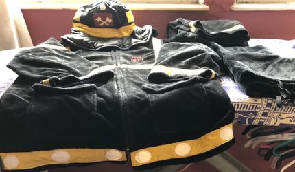 5 Pieces Firefighter Costume age 3 and up