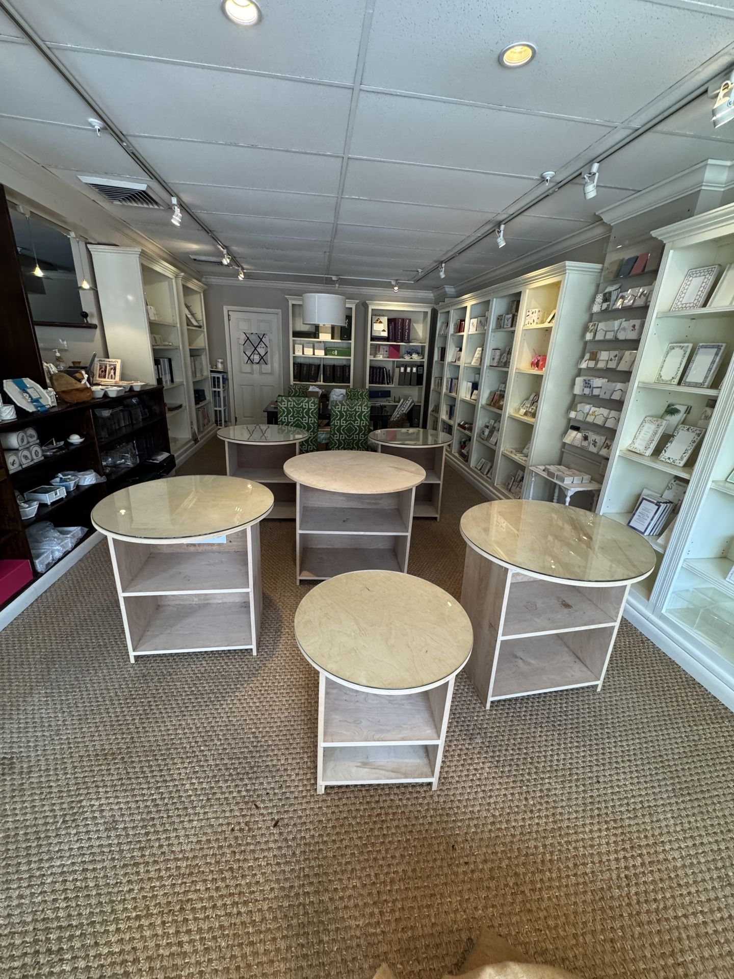 30” Round Table with Glass Top - 3 Available