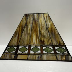 Large Tiffany Style Glass Lampshade 