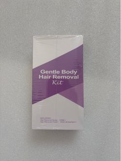 Gentle Body Hair Removal Kit, Pain Free, Includes Mousse 140ml and Cream 100g with Scraper