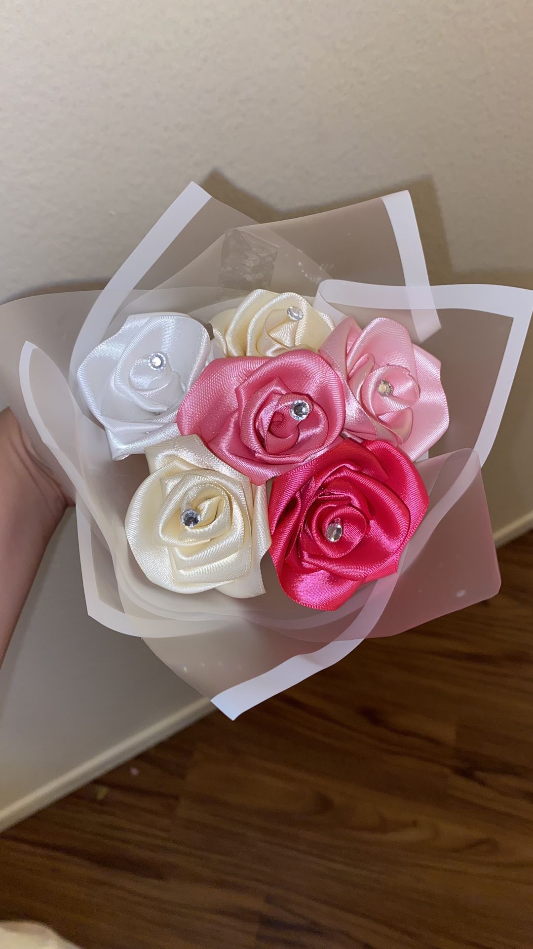 pink and white  flower bouquet 