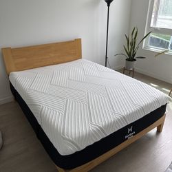 Queen Bed Frame + Mattress Combo – Modern Setup