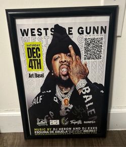 Westside Gunn Signed Flyer 