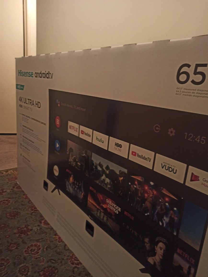 Hisense 65" 4K ULTRA HD ANDROID SMART TV