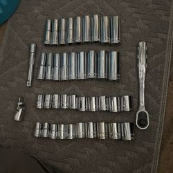 41 Piece Dewalt 3/8 Socket Set