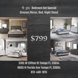 Bedroom Set Special Price $799