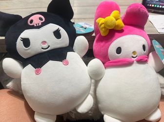 Melody and kuromi plushies