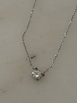 Swarovski Crystal Solitaire Necklace — Like New