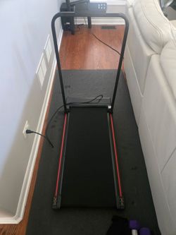 Compact Folding Treadmill with Handlebar