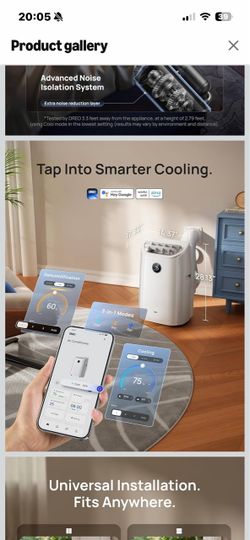 Dreo Portable Air Conditioner Smart 3-in-1