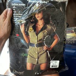 Halloween Costume, Woman Mile High And Border Patrol