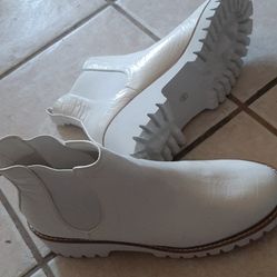 Altar'd State White Anke Boots 
