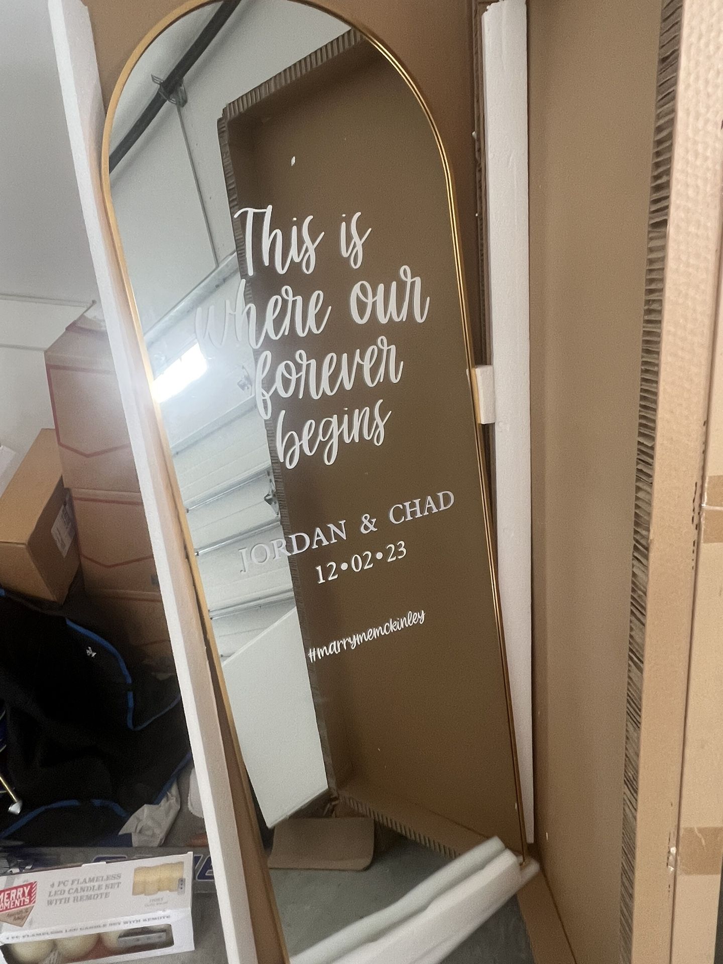 Wedding Welcome Mirror