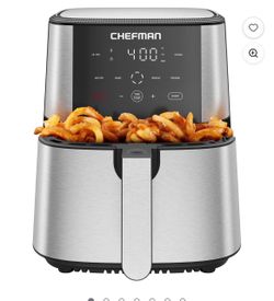 Freidora Chefman TurboFry Freidora de Aire Digital de 6 Cuartos, Controles Táctiles con 5 Funci...