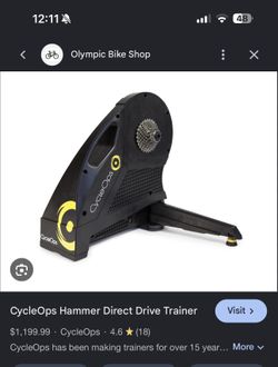 Cyclops Hammer Direct Drive Trainer With Bike