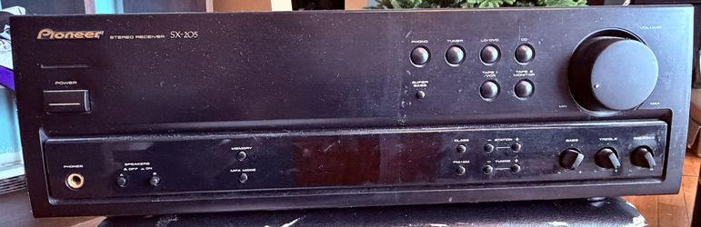 Pioneer SX-205 Stereo Receiver, Vintage 2-Channel