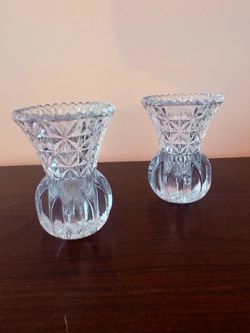 Crystal bud stem vase