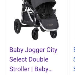 baby jogger city select double stroller