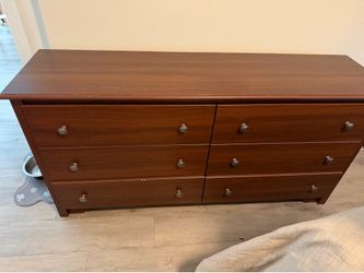 Dark Brown Dresser 6 drawers