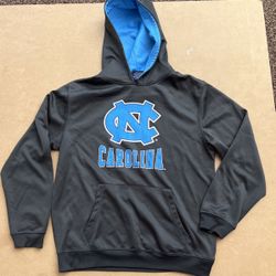 BOYS CAMPUS HERITAGE PREOWNED NC NORTH CAROLINA PULLOVER HOODIE JACKET YOUTH LARGE 16-18