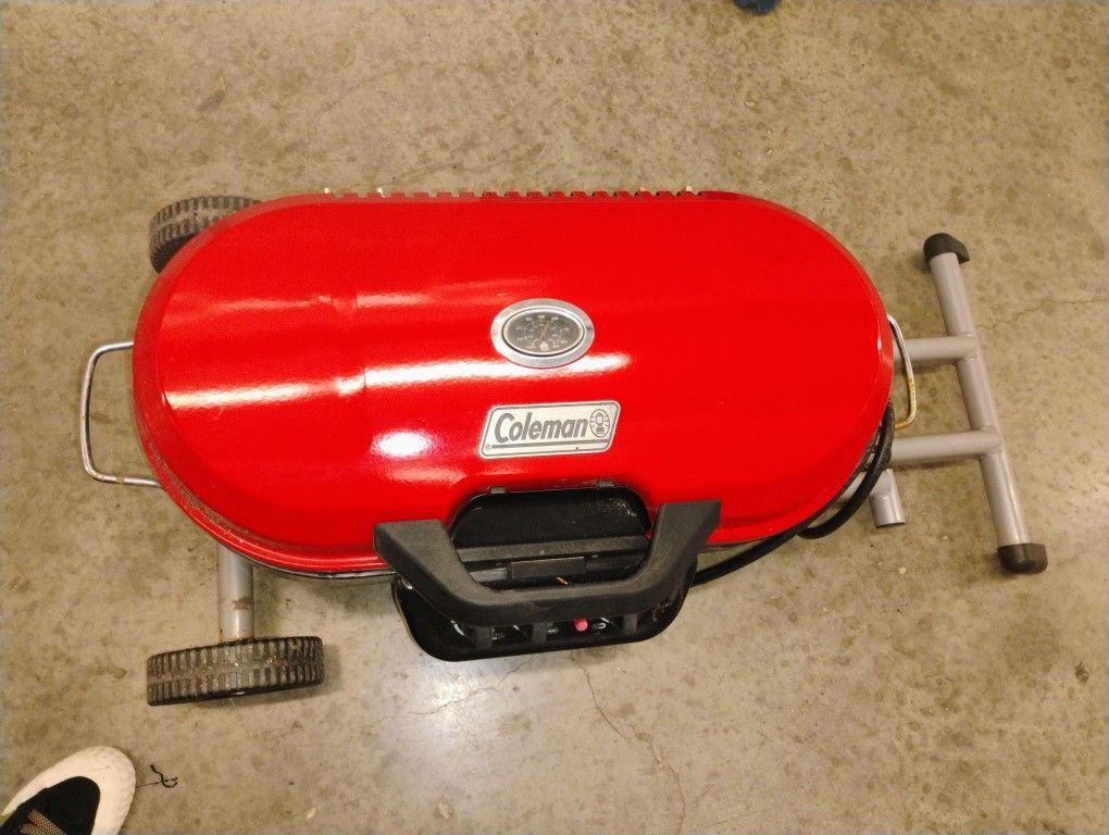 Cherry Red Portable Grill Coleman Road Trip X Cursion