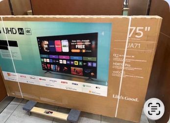 75 LG TV light scratch inside screen no Warranty $55 down on Financing