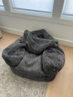 UGG Oversized Faux Fur Bean Bag Chair – Charcoal Gray