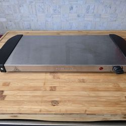 Ovente Stainless Steel Electric Warming Tray / Buffet Server (Adjustable Temp)
