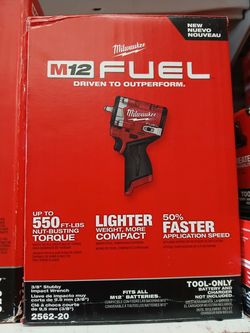 Milwaukee new 3/8” stubby impact wrench M12