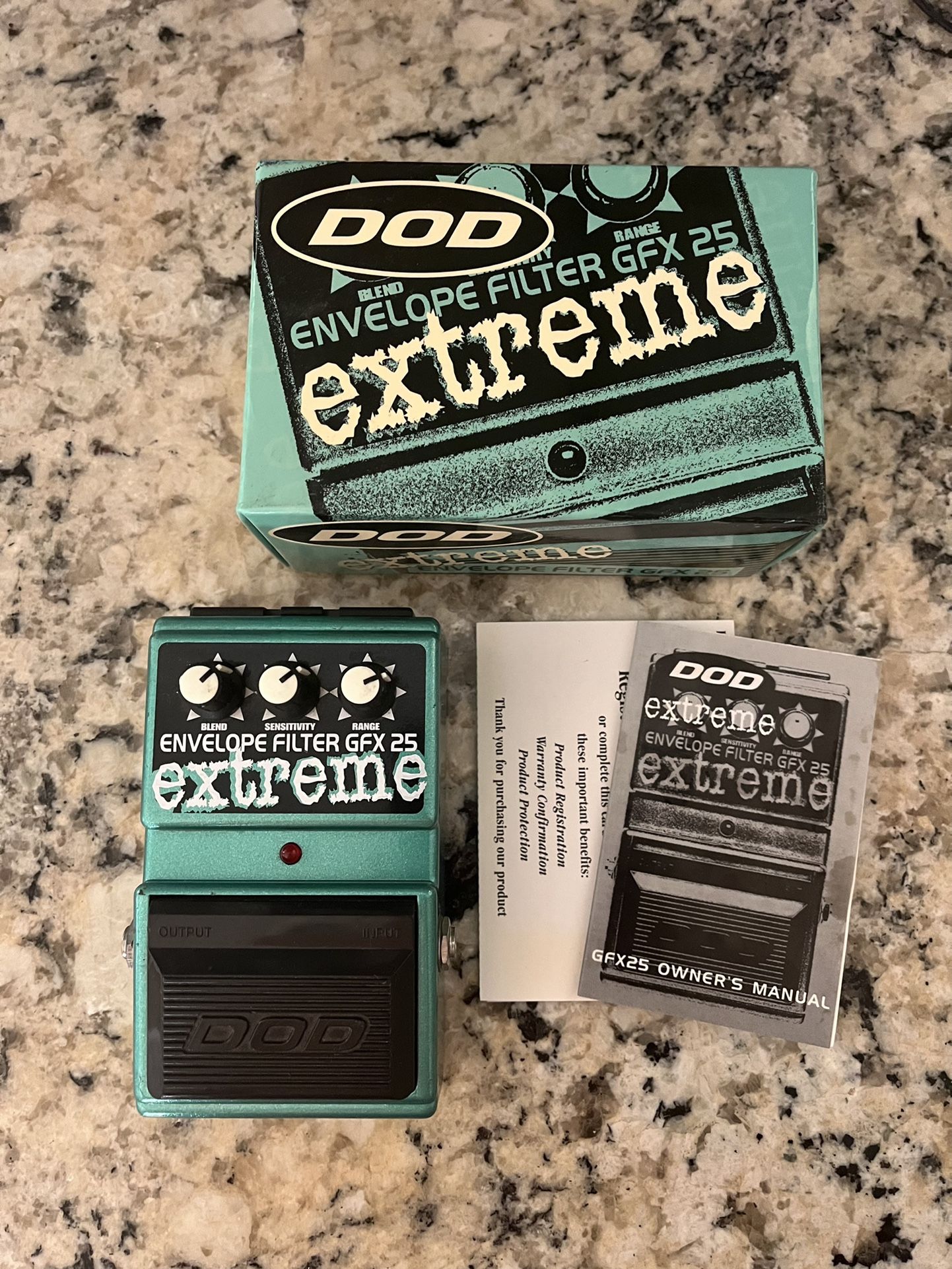 DOD Extreme GFX25 Envelope Filter Guitar/ Bass Effect Pedal*