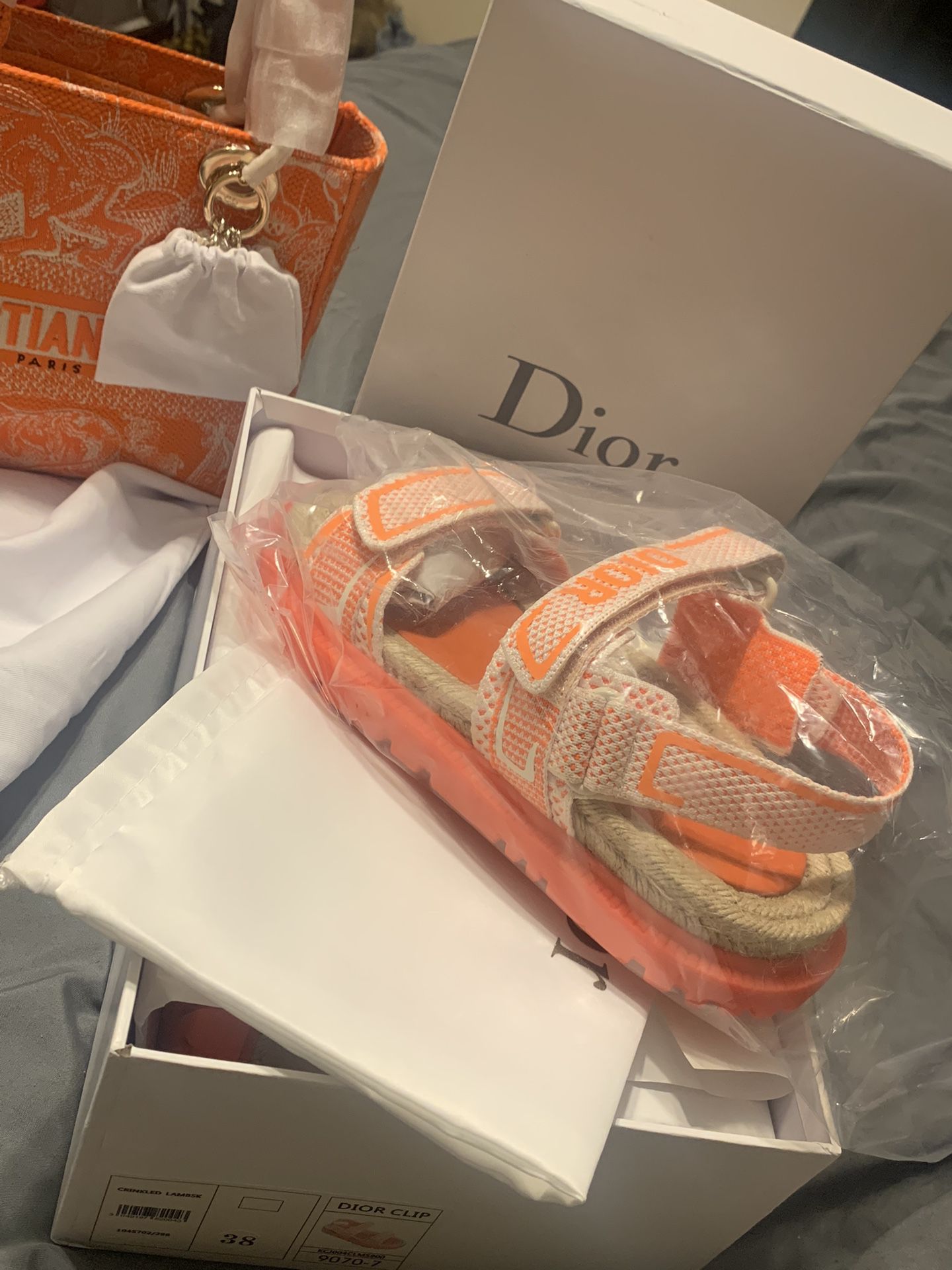 Dior Purse And Sandal Set 