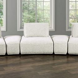 Brand New Light Grey Modern Style Modular Sectional Sofa 