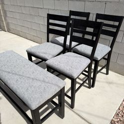 4 Chairs And Bench