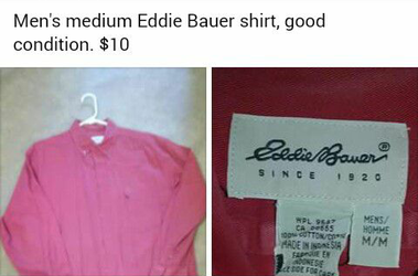 MENS EDDIE BAUER SHIRT