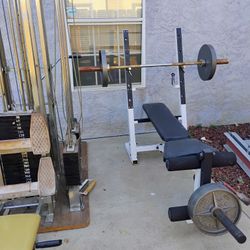 Home Gim And Weight Bench $500 For Both 