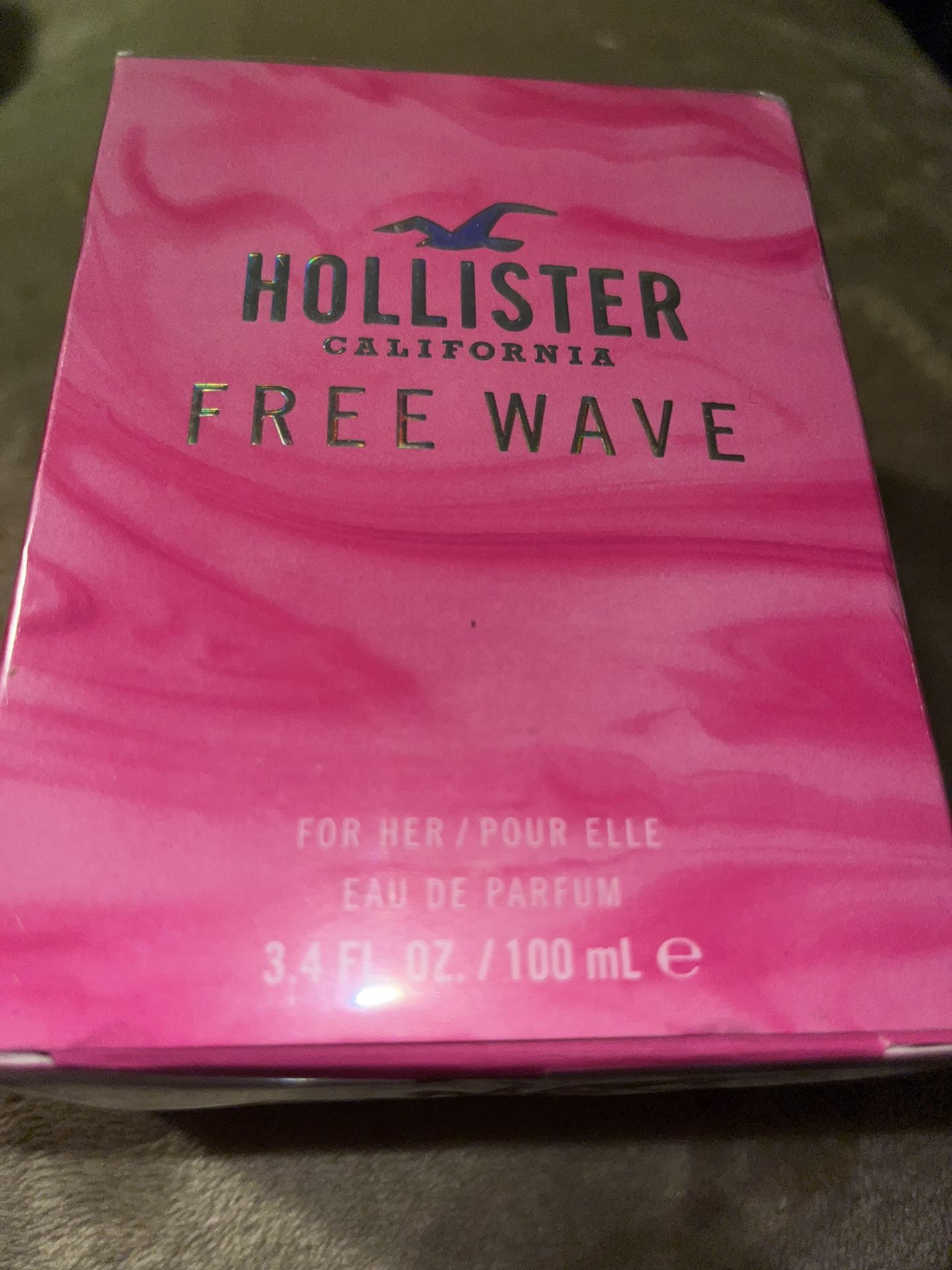 Hollister California free wave perfume 3.4 fluid ounces new sealed inbox