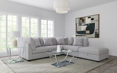 New sectional grey 5 PCs