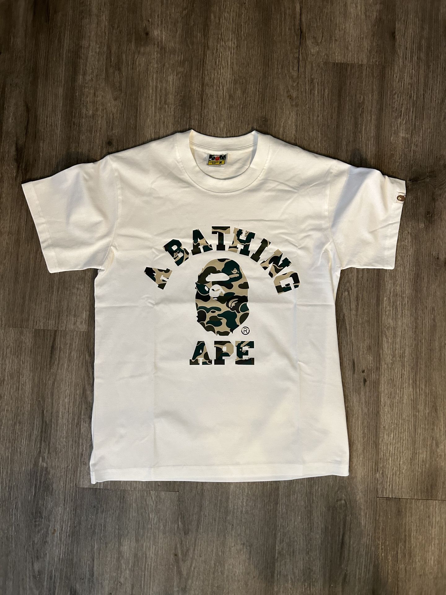 Bape Shirt Green Camo Size Small