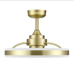 Harbor Breeze Edenmore II 30-in Gold LED Fandelier