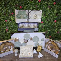 Sage, Gold And Cream Wall Art Set