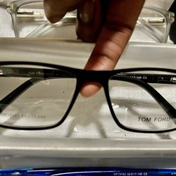 Tom Ford Eyeglasses Black Slim Frame 