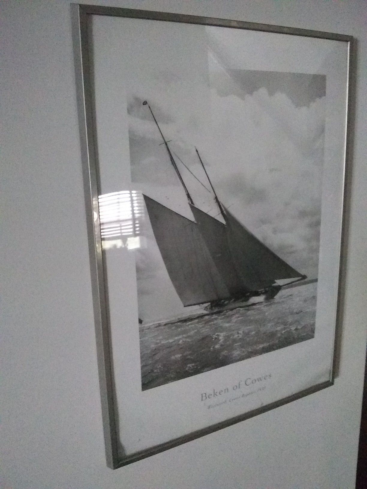 Sailboat framed picture