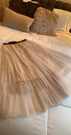 Beautiful Pink Skirt with pearls